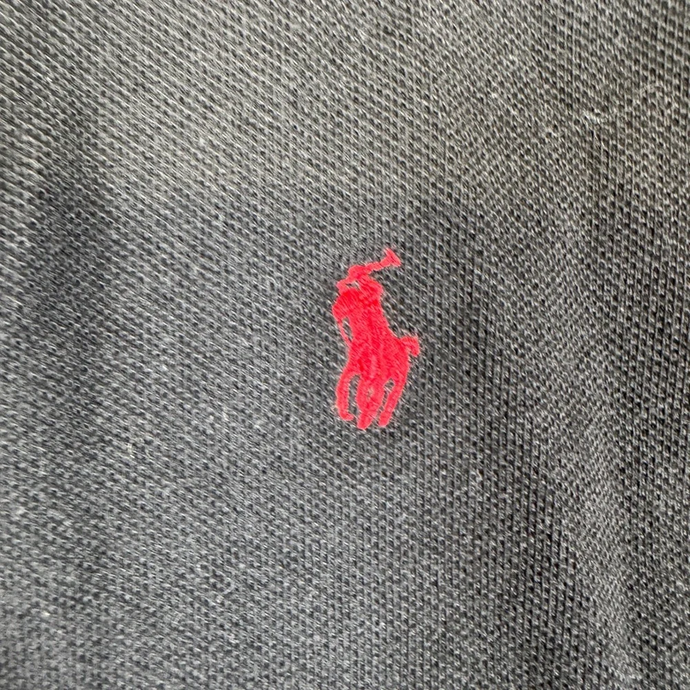 Polo Ralph Lauren Boys Black Short Sleeve Pique Polo Shirt Red Pony Size S 8